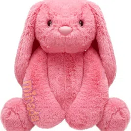 bestlook Cute Pink Rabbit Stuffed Animal Soft Toy For Kids Playing long Ear Bunny - 35 cm image 1