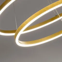 murphy 3 Ring Modern LED Chandelier with a premium gold finish 3in1 pack of 1 Ceiling Light Ceiling Lamp image 4