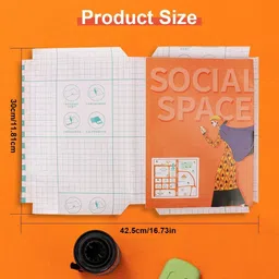 yanci A4 Size Self-Adhesive Transparent Book Covers PP Material with Corner Cutting Book Cover image 2