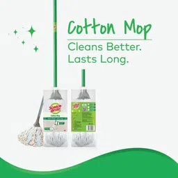 scotch-brite Plastic Telescopic Handle Cotton Mop with Looped Cotton Threads String Mop image 3