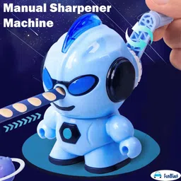 funblast Kawaii Sharpener for Kids, Cute Robot Sharpener for School & Office, Aesthetic Manual Sharpeners image 3