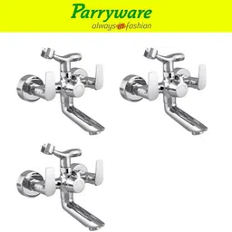 parryware Primo Wall Mixer with Crutch For hand Shower Provision set of 3 pic 322 Wall Mixer with hand Shower Provision Wall Mixer Faucet-picture-12