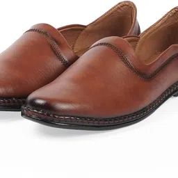 Men's Ethnic Slip On Stylish Stitched Nagra, Jutis and Mojaris Slip On For Men-image-0
