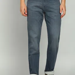 spykar Men Straight Fit Mid Rise Grey Jeans-picture-17