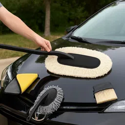 cazlee Premium Car White Duster Wet and Dry Duster image 5