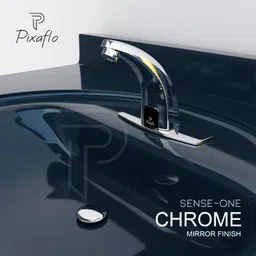 pixaflo Brass Automatic Touchless Sensor Faucet Tap (Chrome) Sense-One Pillar Tap Faucet image 3