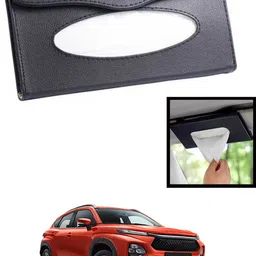 maties Universal Lightweight/Waterproof Leatherite Rectangle Black Tissue For Car-284 Vehicle Tissue Dispenser-picture-13