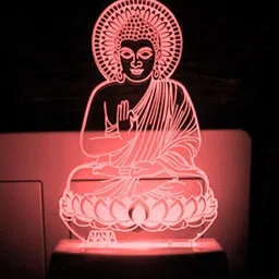 ajanta Buddha Bhagwan (Code - 2041) 3d Night Lamp image 4