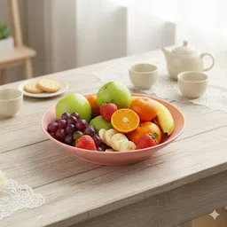 oicia Wheat Straw Plates, Microwave Plates Round Deep Plates, Fancy Plates for Serving Dinner Plate image 4