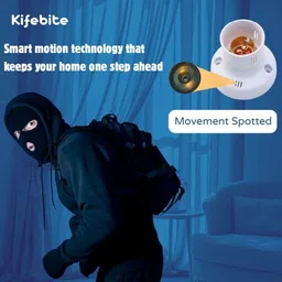 KIFEBITE 1080p WiFi Hidden Spy Bulb Holder Camera Wireless Home Office Security System Spy Camera image 5