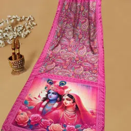 bloviate Silk Blend Printed Multicolor Women Dupatta-picture-16