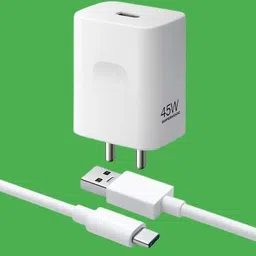 Tigerify 45 W SuperVOOC 3 A Wall Charger for Mobile with Detachable Cable-picture-10