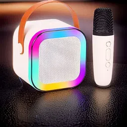 NHOUSE Karaoke Speaker K12: Party POP Wireless Bluetooth Speaker with Mic, RGB 79 9 W Bluetooth Speaker image 1