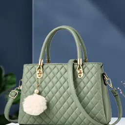 Women Green Shoulder Bag-image-34