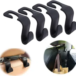 parikshit sublimation Acrylic Car Backseat Head Rest Hook/Hanger, Plastic Hanging Storage Holder 4 Pcs Car Storage Bag & Bin-picture-10