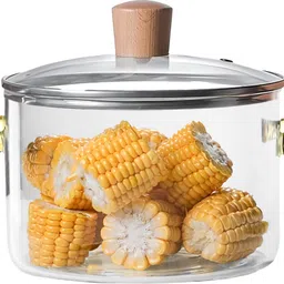 allo Glass Cookware Cooking Pot With Glass Lid | Microwave Safe,100% Borosilicate Cook and Serve Casserole-picture-23