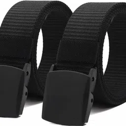 jkm collection Men Casual Black Nylon Belt-picture-22