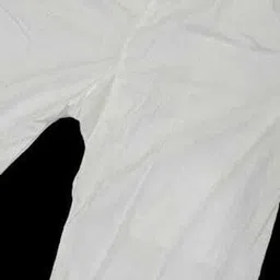 hand work chikankari Women Slim Fit White Lycra Blend Trousers image 3