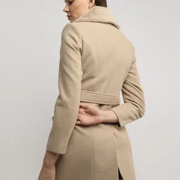protex Wool Solid Coat For Women image 2