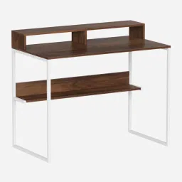 bluewud Corbyn Plus Writing Table In Brown Maple Finish image 4