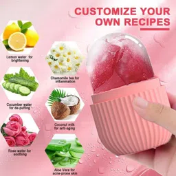 WAHIRA Ice Face Roller Silicone Facial Cube for Eyes Neck Massage Remove Dark Circle Pore Shrink Face Beauty Skin Care Ice Mould image 3