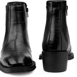 yuvrato baxi Black Casual Formal Slipon Chelsea Boot And Office Wear Boot With 2" Heel Height Outdoors For Men image 4