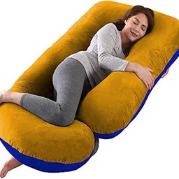 wild mint Polyester Fibre Solid Pregnancy Pillow Pack of 1-picture-14