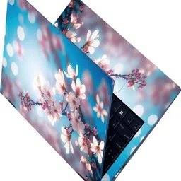 Anweshas Full Body Laptop Skin Sticker - Floral Flower Spring Abstract Self Adhesive Vinyl Laptop Decal 15.6-picture-12