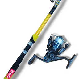 old fish Strike Gold with the 210cm Yellow Fishing Rod and Reel Combo! Multicolor Fishing Rod-picture-10