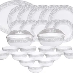 cello Pack of 29 Opalware Ariana Greek Silver 29 Pcs Dinner Set-picture-16