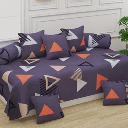 chhilakiya Polycotton Geometric Diwan Set-picture-19