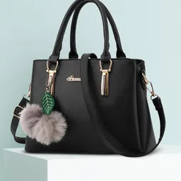 khatushyam collection Women Black Hand-held Bag image 1
