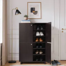 mintwud from pepperfry Karatsu 4 Door Shoe Cabinet in Wenge Finish-picture-47