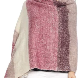 513 Acrylic Checkered Women Shawl-image-14