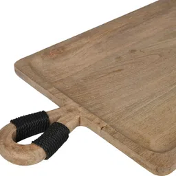 swhf Extra Large Pure Wood Rectangle Serving Platter Tray image 4