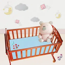 smilykid Rubber, Rexin, Cotton Baby Bed Protecting Mat image 4
