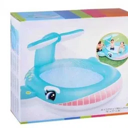 Inflatable Whale Pool (IND*6547) with Shower With Free Electric Pump Inflatable Swimming Pool-image-68