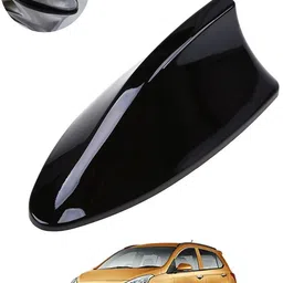 ccmm Unique New Design Shark Shape Waterproof Black Shinny Antenna For Car-124 Universal Black Waterproof Car Roof Shark Antenna-124 Satellite Vehicle Antenna-picture-14