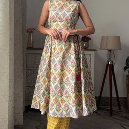 dharma fashion Self Design Viscose Rayon Stitched Flared/A-line Gown-picture-10