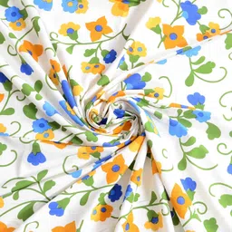 riya fabrics 140 TC Cotton Double Printed Flat Bedsheet image 2