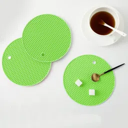 paramdhyey Multipurpose Silicone Hot Mat and Trivets for Kitchen, Dining, Heat Resistant mat finish Trivet image 3