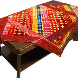 vilohita Velvet 4 Seater Abstract Table Cover-picture-47