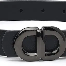 crusset Women Casual Black Synthetic Reversible Belt image 1