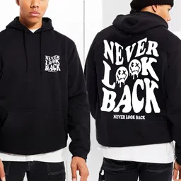 benny brooks Men Full Sleeve Graphic Print Hooded Sweatshirt image 2