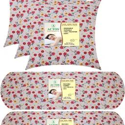 actos 3 Cushion And 2 Microfibre Abstract Bolster Pack of 5-picture-23