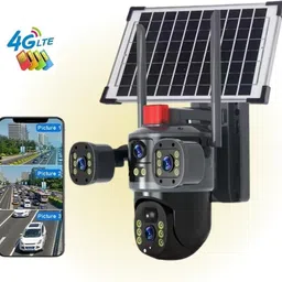 SIOVS SIM 3 Lens Camera Solar Powered PTZ Control 10X Zoom TwoWay Audio Night Vision Security Camera-image-84