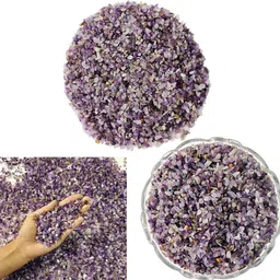 9dzine Crystal Amethyst Chips Crystal Chips Stone Chip For Healing & Vastu Correction Polished Asymmetrical Crystal Stone-picture-17