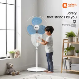 orient electric Stand 81 with 2 Year Warranty 400 mm Pedestal Fan image 4