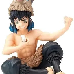 rvm toys Demon Slayer Inosuke Hashibira Action Figure Fold 14 cm Car Dashboard Study Toy image 1