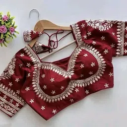 aarti art Round Neck Women Blouse-picture-26